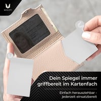 Oglindă manuală din oțel inoxidabil Magati cu mâner – Oglindă de buzunar compactă, set de 1 bucată 3
