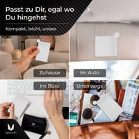 Oglindă manuală din oțel inoxidabil Magati cu mâner – Oglindă de buzunar compactă, set de 1 bucată 6
