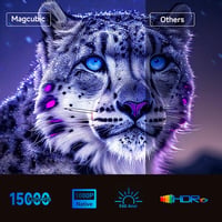 Magcubic 1080P Full HD Projektor Netflix Támogatással, 5G WiFi Bluetooth 5.2, 550 ANSI Autofókusz Hordozható Otthoni Mozi Vetítő 3