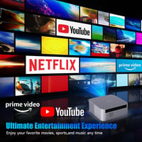 Magcubic 1080P Full HD Projektor Netflix Támogatással, 5G WiFi Bluetooth 5.2, 550 ANSI Autofókusz Hordozható Otthoni Mozi Vetítő 2