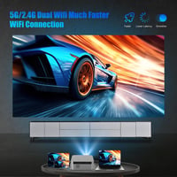 Magcubic 1080P Full HD Projektor Netflix Támogatással, 5G WiFi Bluetooth 5.2, 550 ANSI Autofókusz Hordozható Otthoni Mozi Vetítő 6