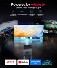 Inteligentný projektor Magcubic 4K s natívnym rozlíšením 1080P a podporou Netflixu na domáce kino 3