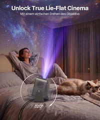 Inteligentný projektor Magcubic 4K s natívnym rozlíšením 1080P a podporou Netflixu na domáce kino 8