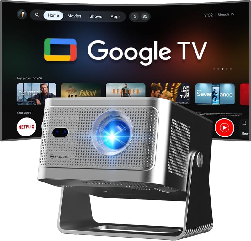 Magcubic 8K/4K Mini Projektor 1080P 800 ANSI Android 14 WiFi 6 Bluetooth 5.4