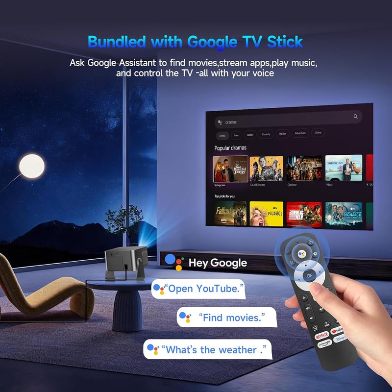 Magcubic 8K/4K Mini Projektor 1080P 800 ANSI Android 14 WiFi 6 Bluetooth 5.4