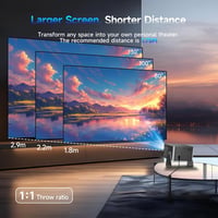 Magcubic 8K/4K Mini Projektor 1080P 800 ANSI Android 14 WiFi 6 Bluetooth 5.4 6