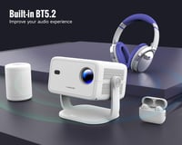 Magcubic Android 13 Okos Projektor 1080P Natív Felbontással, 4K Támogatással, 5G WiFi, BT5.2, Automatikus Fókusz és Keystone, Hordozható Ház 6
