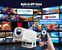 Magcubic Android 13 Smart Projektor 1080P Natív Felbontás 320ANSI 12000 Lumen 5G WiFi Hangvezérlés Hordozható Mozivászon 2
