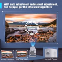 Magcubic Android 13 Smart Projektor 1080P Natív Felbontás 320ANSI 12000 Lumen 5G WiFi Hangvezérlés Hordozható Mozivászon 4