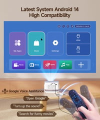 Magcubic HY300max mini projektor 4K 8K, 260 ANSI, WiFi 6, BT 5.4, 360°+35° preklopni, automatski fokus, trapezoidna korekcija, kućno kino 7