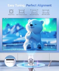Magcubic HY300pro+ Mini Projektor 4K, WiFi 6, Bluetooth 5.4, Ugrađene aplikacije 2026, Prijenosni pametni projektor 4