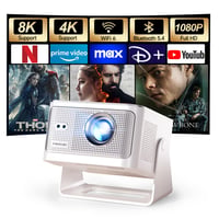 Magcubic HY350MAX mini projektor, podrška za 4K/8K, WiFi 6, Bluetooth 5.4, 600 ANSI, zvučnik od 12 W 2