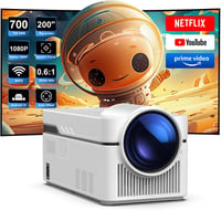 Magcubic HY450 NTV Okos Projektor - Full HD 1080P, 700 ANSI, WiFi 6, 5G, Bluetooth 5.0, Hangvezérlés, Automatikus Fókusz, Otthoni Mozi 1