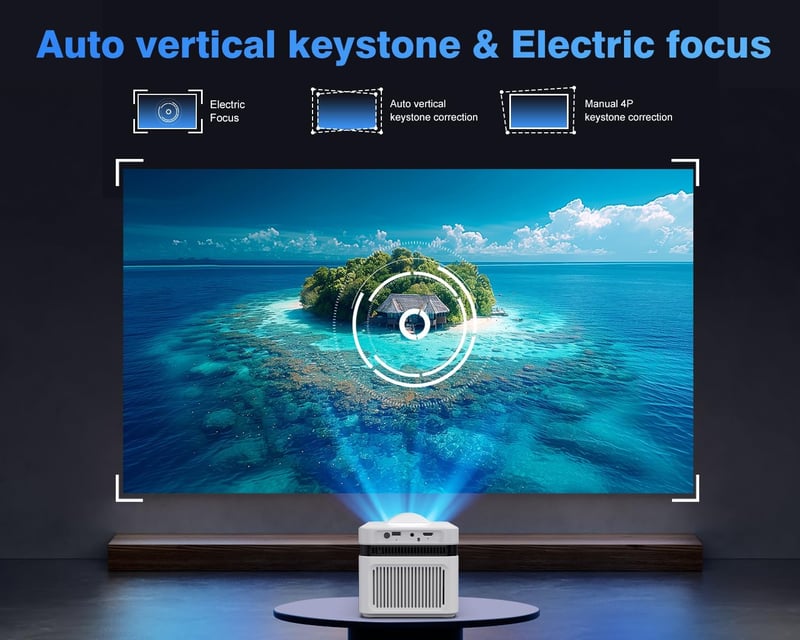Magcubic HY450 NTV Okos Projektor - Full HD 1080P, 700 ANSI, WiFi 6, 5G, Bluetooth 5.0, Hangvezérlés, Automatikus Fókusz, Otthoni Mozi