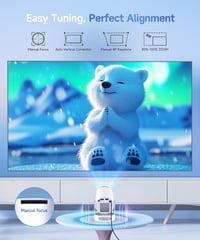 Magcubic Mini Projektor 4K FHD 1080P Android 14 WiFi 6 Hordozható Otthoni Mozi 2