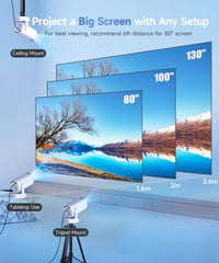 Magcubic Mini Projektor 4K FHD 1080P Android 14 WiFi 6 Hordozható Otthoni Mozi 4