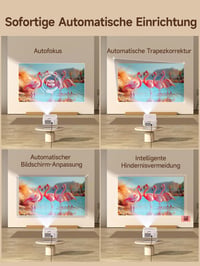 Inteligentný projektor Magcubic 4K, Android 14, natívne rozlíšenie 1080P, prenosný projektor, 800 ANSI lúmenov, WiFi, Bluetooth, inteligentný projektor 5