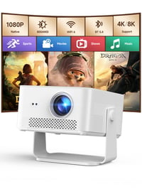 Inteligentný projektor Magcubic 4K, Android 14, natívne rozlíšenie 1080P, prenosný projektor, 800 ANSI lúmenov, WiFi, Bluetooth, inteligentný projektor 1
