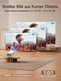 Inteligentný projektor Magcubic 4K, Android 14, natívne rozlíšenie 1080P, prenosný projektor, 800 ANSI lúmenov, WiFi, Bluetooth, inteligentný projektor 6