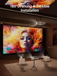 Inteligentný projektor Magcubic 4K, Android 14, natívne rozlíšenie 1080P, prenosný projektor, 800 ANSI lúmenov, WiFi, Bluetooth, inteligentný projektor 8
