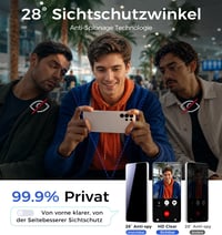 MAGIC JOHN Samsung Galaxy S25 Ultra adatvédelmi kijelzővédő üveg 9H - 2 db 2