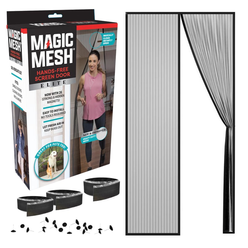 Magic Mesh Elite magnetska zavjesa protiv komaraca za vrata – ojačani šavovi, jaki skriveni magneti, zaštita od insekata, za dimenzije do 99 x 211 cm