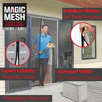 Magic Mesh Elite magnetska zavjesa protiv komaraca za vrata – ojačani šavovi, jaki skriveni magneti, zaštita od insekata, za dimenzije do 99 x 211 cm 5