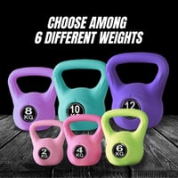 MAGIC SELECT 10kg Neoprén Kettlebell Ergonomikus Fogantyúval Edzéshez 3