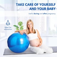 MAGIC SELECT 45cm Gimnasztikai Labda Csúszásmentes Pilates Fitness Egyensúly Tréning Piros 4