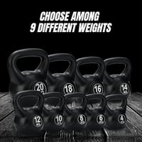 MAGIC SELECT 12 kg neopren bevonatú kettlebell ergonomikus markolattal fitnesz és bodybuilding edzéshez 3
