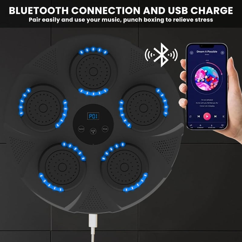 MAGIC SELECT Bluetooth Ütőpad LED Zenei Boxzsák 9 Mód Edzéshez