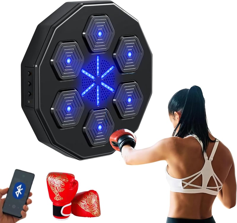 MAGIC SELECT Boxmaschine Bluetooth LED Zenei Ütéspad Boxkesztyűvel