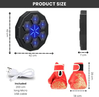 MAGIC SELECT Boxmaschine Bluetooth LED Zenei Ütéspad Boxkesztyűvel 4