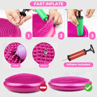 MAGIC SELECT Egyensúly Párna Jóga Pilates Antislip Fitness Disc Pózió Javító Ülőpárna 6
