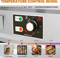 MAGIC SELECT Elektromos Grillező Lap 55x35 cm - Rozsdamentes Acél, 3000W, 300°C Termosztát, Olajgyűjtővel, Húshoz, Halhoz

AI: I've created  3