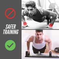 MAGIC SELECT Párhuzamos Fekvőtámasz Rúd Szilikon Fogantyúval - Csúszásmentes Fitness Eszköz Edzéshez, Jógához, CrossFit-hez 4