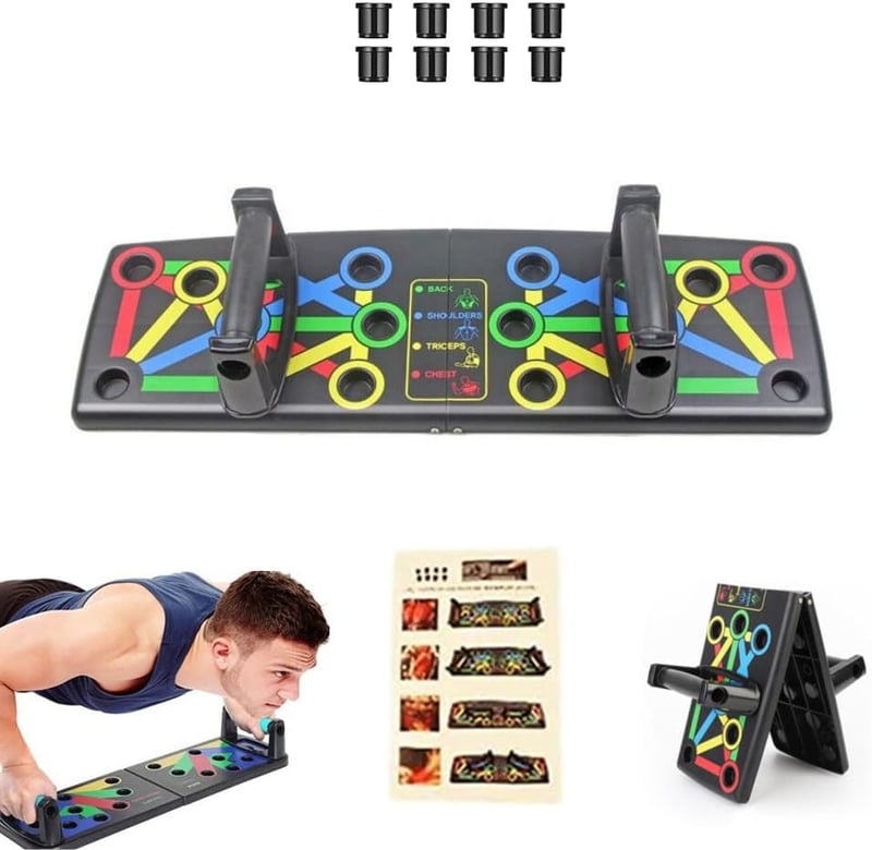 MAGIC SELECT Párhuzamos Fekvőtámasz Rúd Szilikon Fogantyúval - Csúszásmentes Fitness Eszköz Edzéshez, Jógához, CrossFit-hez