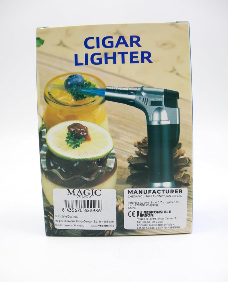 MAGIC SELECT Újratölthető Konyhai Gázperzselő Biztonsági Zárral - Crème Brûlée, Desszertek, Grillezés, Kempingezés - 1300°C Hőmérséklet