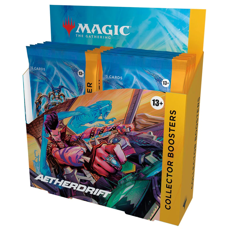 Magic: The Gathering Aetherdrift Collector's Booster Display – Ediție în limba engleză, cutie de boostere pentru colecționari