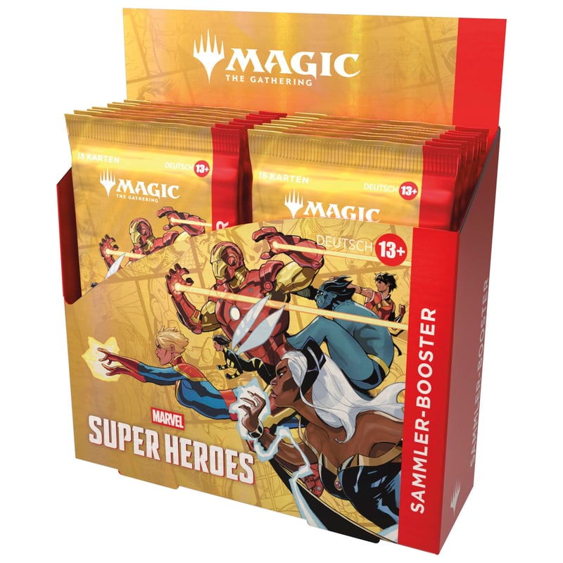 Zberateľský booster displej Magic: The Gathering Marvel Super Heroes – Nemecká verzia