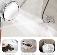 Magichome Ionos Kézi Zuhanyfej 3 Vízsugár Funkcióval - Víztakarékos Technológia, Beépített Szűrőrendszer, Falra Szerelhető, Kerek Forma 8