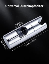 Magichome Zuhanyfej Tartó 19-25 mm Zuhanyrudakhoz, Fúrás Nélküli Állítható Króm Zuhany Tartó Konzol 5