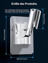 Magichome Zuhanyfej Tartó Fúrás Nélkül Állítható 45° Függőleges 180° Vízszintes 9