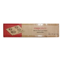 ugradbena plinska ploča za kuhanje magicplux, 4 plamenika - crna - 60 cm - 8500 W 2
