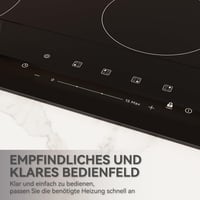 Magicplux Üvegkerámia Főzőlap 59 cm - 4 Zónás, Dual és Ovális Mezőkkel, 15 Hőfokozat, Érintőgombos, Gyerekzár, Időzítő, 7200W 8