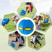 MagiSel Interaktív Kutyajáték Repülő Korong - Kék Frisbee Labda Minden Kutyafajtának, Hordozható Játékeszköz Háziállatoknak, 180g 6