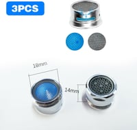MagiSel M18 Csapszűrő Aerátor 3db Konyha és Fürdőszoba Csaphoz - M18, M18 Blue 2