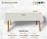 MAGNA COLLECTION Obdĺžnikový obrus 140x300 cm, 100% bavlna, prateľný, biely, vianočná a sviatočná dekorácia, na jedálenský stôl 6