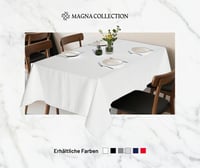 MAGNA COLLECTION Obdĺžnikový obrus 140x300 cm, 100% bavlna, prateľný, biely, vianočná a sviatočná dekorácia, na jedálenský stôl 4