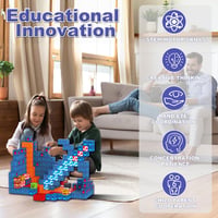 Cuburi magnetice de construcție, 80 de piese, pentru copii de 3-8 ani, jucărie Montessori pentru băieți și fete 4
